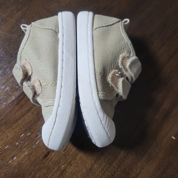 Cat and Jack Baby Girl Sneakers Beginner‎ Walker Tan Shimmer Size 5 - Picture 3 of 7